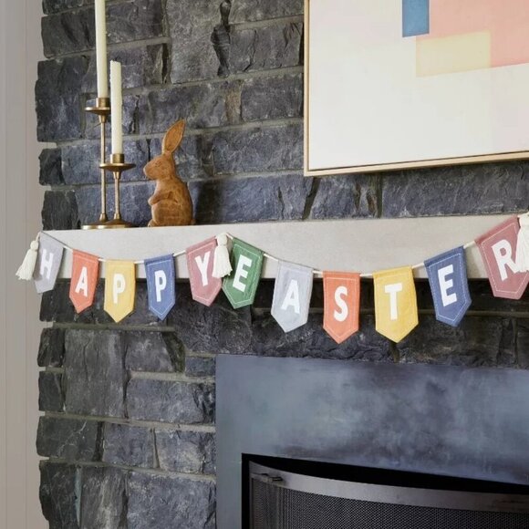 Threshold  72" Happy‎ Easter Garland Banner with Tassels Target Spring 2024 - Picture 2 of 4